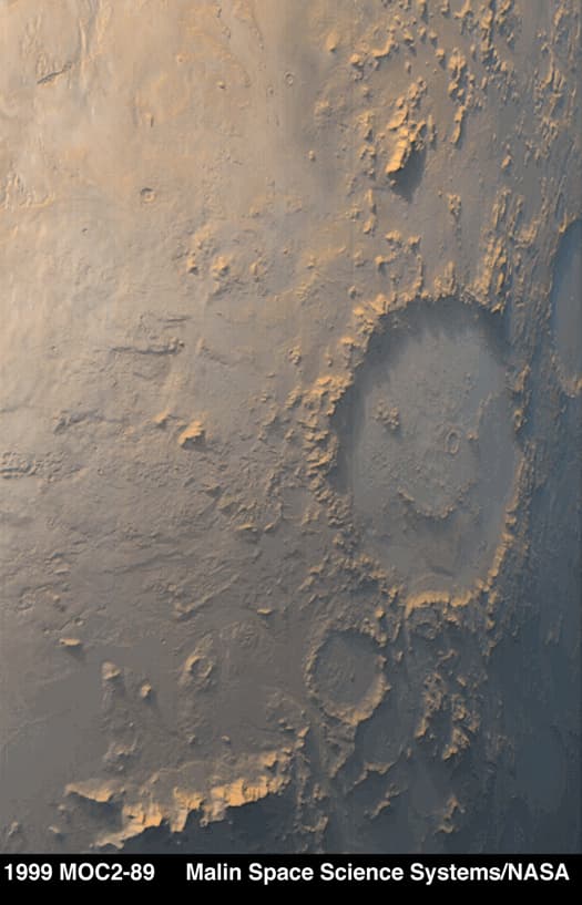 NASA obrázek dne: Galle: kráter Happy Face na Marsu