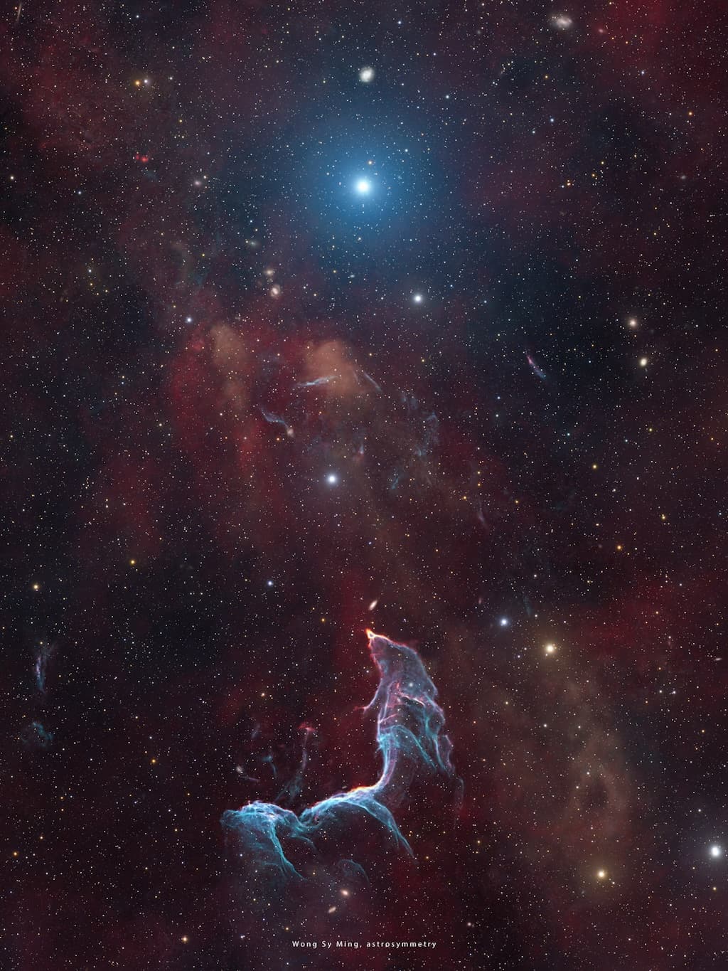 NASA obrázek dne: Zbytky supernovy v mlhovině Mořská panna