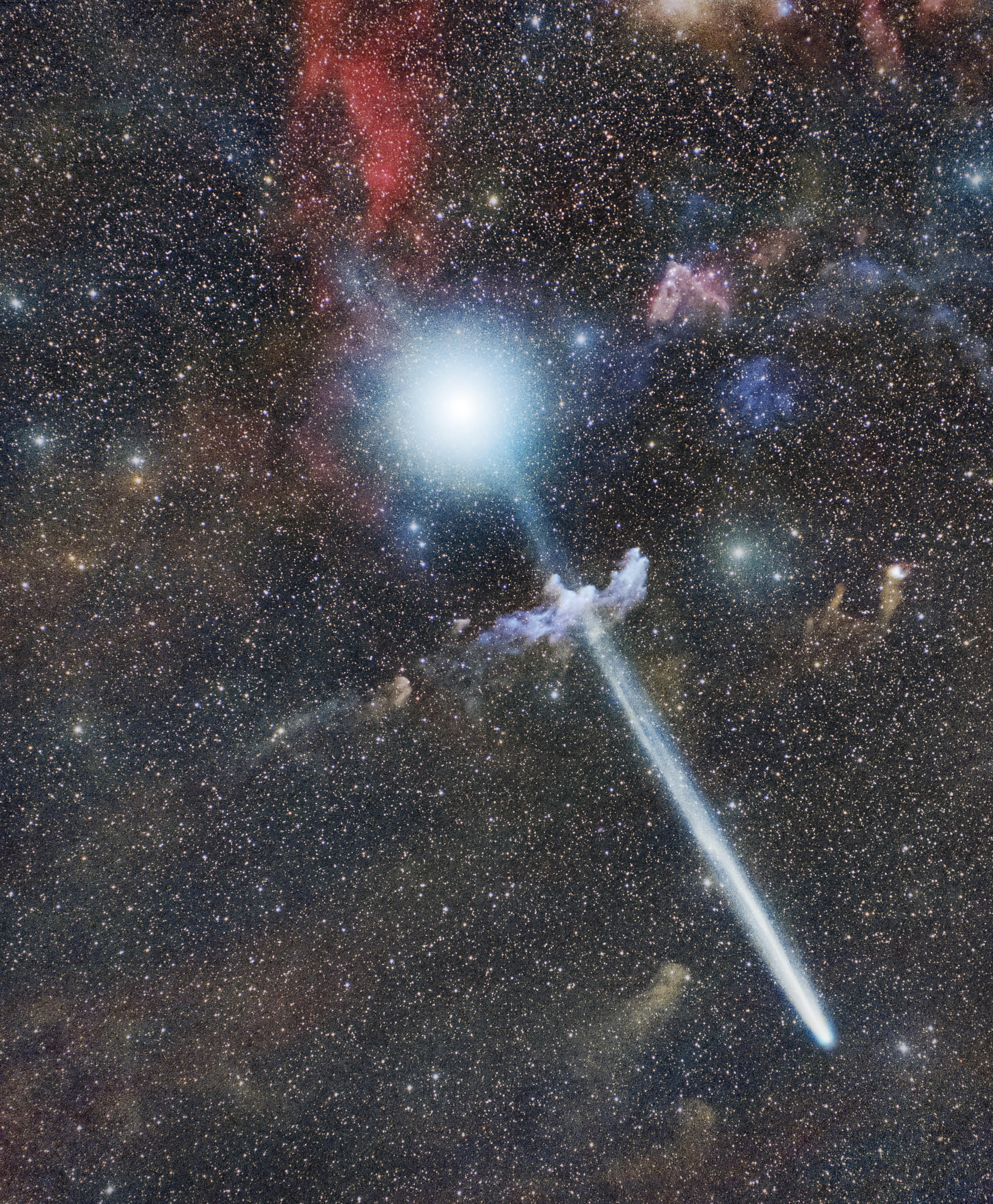 Kometa R3 PanSTARRS Před Rigel